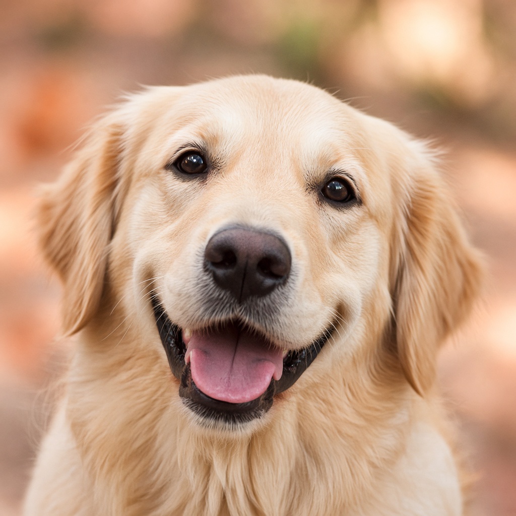Happy dog portrait